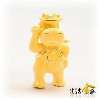 【生活金藝】卡通十二生肖-牛仔馬(金重1.20錢)