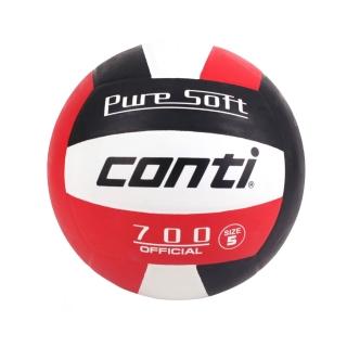 【conti】5號超軟橡膠排球(紅黑)