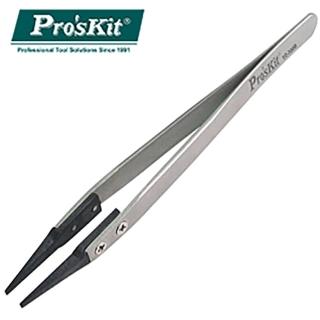 【ProsKit 寶工】防靜電圓尖碳纖維鑷 TZ-300B