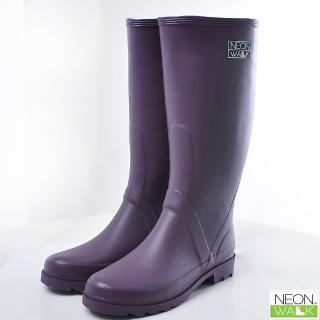 【Neon Walk 尼沃】長筒雨靴-紫色(雨鞋 雨靴 長筒雨靴)