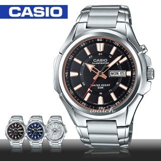 【CASIO 卡西歐】送禮首選_不鏽鋼錶帶_日期顯示_生活防水_礦物玻璃_男錶(MTP-E200D)