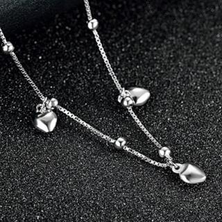 【米蘭精品】腳鍊流行銀飾品(唯美愛心時尚百搭生日情人節聖誕節交換禮物73ib9)