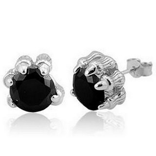 【米蘭精品】耳環流行銀飾品瑪瑙耳飾(酷炫龍爪時尚帥氣男母親節生日情人節禮物2色73ag69)