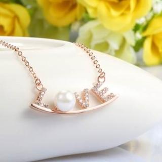 【米蘭精品】項鍊流行銀飾品(珍愛真愛簡單母親節生日情人節禮物73v115)