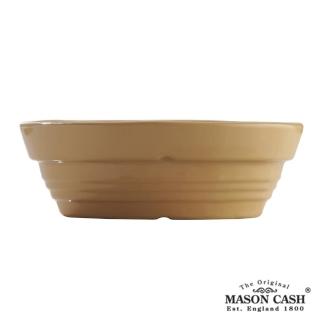 【MASON】浮雕陶瓷橢圓烤派盤18CM(黃)