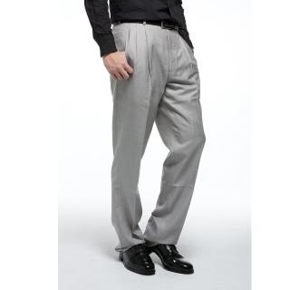 【NST Jeans】001-7251 灰白細格紋西裝長褲(高腰)