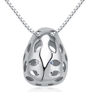 【米蘭精品】項鍊鑲鑽流行銀飾品(可愛精緻百搭母親節情人節生日禮物73am70)