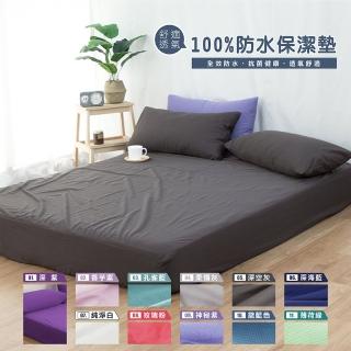【I-JIA Bedding】防水透氣抗菌防蹣保潔墊-單人(七色)