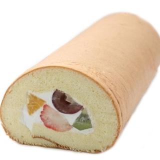 【台灣茶奶茶4℃蛋糕專賣】黃金水果卷(1入)