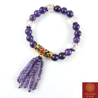 【菲鈮歐】紫水晶景泰藍鍍金手珠(1843)