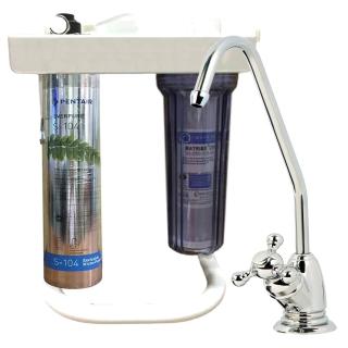 【美國EVERPURE】濾芯S-104搭配活性碳KX濾芯(兩道立架淨水器)