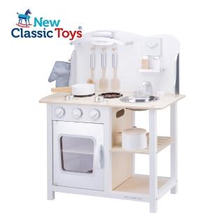 【荷蘭New Classic Toys】小主廚木製廚房玩具(含配件9件)(兩色可選)