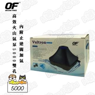 【OF OCEAN FREE】高效火山氣泵5000雙孔(內附止逆閥加氣)