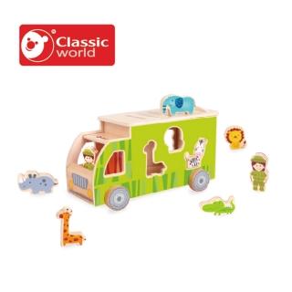 【Classicworld德國經典木玩客來喜】動物遊園車組