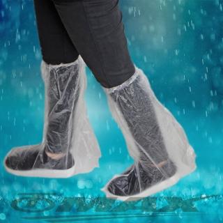 【omax】透明通用型雨鞋套-12雙(6包)