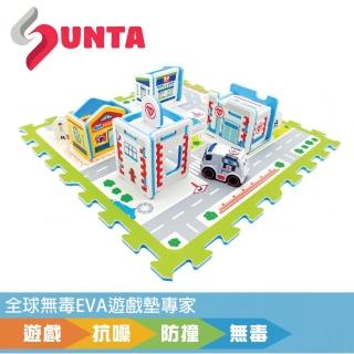 【SUNTA拼接樂扣墊】安心醫院(EVA樂扣遊戲墊-32*32*1cm 4片裝另含配件)