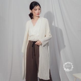 【EIIZO】針織長版罩衫(米白)