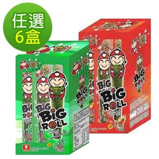 【泰國小老板】海苔棒棒捲任選6盒組(原味/辣味)