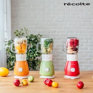 【recolte 日本麗克特】Solen 果汁機 一機兩杯(多彩復古 三色可選)