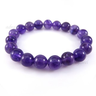 【寶峻晶石館】紫水晶手珠(10mm)