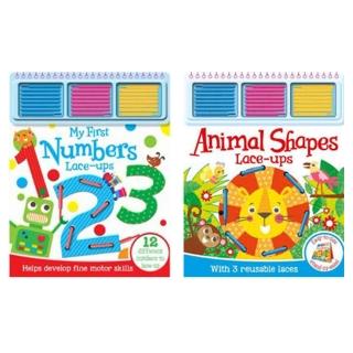 【Waynebook】Lace-Ups Collections(穿線洞洞啟蒙套書 數字 動物)