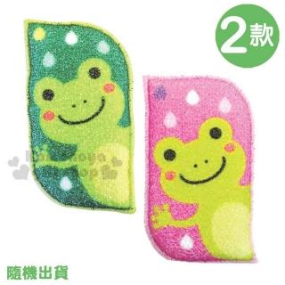 【小禮堂】SOWA創和 日製魔鬼氈海綿 《2款.隨機出貨.粉/綠.青蛙》