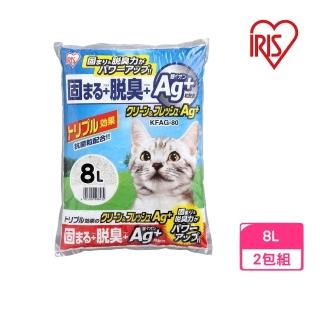 【IRIS】AG+奈米銀貓砂 9L(3包組)(KFAG-90)