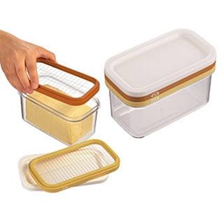 【日本原裝進口】AKEBONO 曙產業 ST-3006 三層式 奶油切塊保存盒(薄塊切片 豆腐 愛玉 仙草 切割盒)