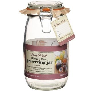 【KitchenCraft】扣式密封玻璃罐(1500ml)