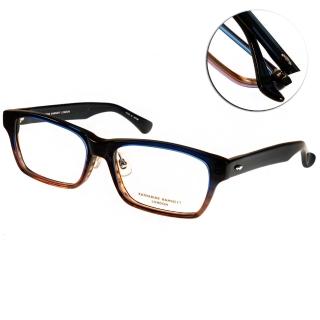 【KATHARINE HAMNETT眼鏡】日系工藝簡約粗框(漸層藍棕#KH9135 C03)