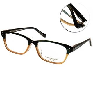 【KATHARINE HAMNETT眼鏡】日系工藝時尚百搭款(漸層綠棕#KH9137 C04)