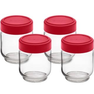 【CUISIPRO】玻璃儲物密封罐4入(160ml)