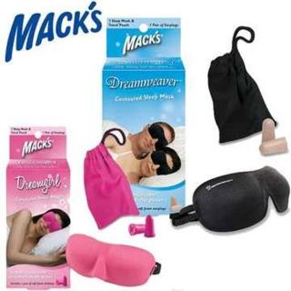 【Macks】美國 Macks 3D立體眼罩 + 矽膠耳塞