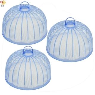 【月陽】加密迷你型飯菜罩防蠅菜罩傘超值3入26143(顏色隨機)