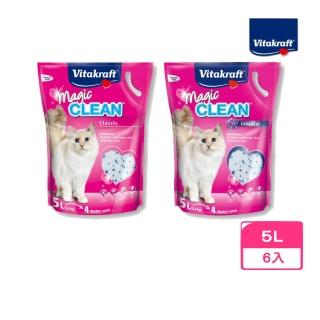【德國Vitakraft】神奇抗菌水晶貓砂 5L(6包組)