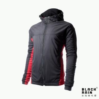 【荷蘭Black Rain】連帽休閒保暖夾克 BR-113060(18121 黑/主教紅)