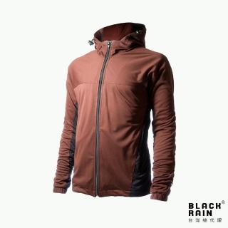 【荷蘭Black Rain】連帽休閒保暖夾克 BR-113060(14180 紅褐/黑)