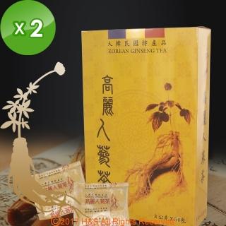 精選韓國高麗人蔘茶2盒(3g*50包)