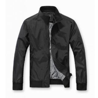 【NBL】J0286DB深藍色/BK黑色休閒百搭立領薄款風衣外套(韓版潮流立領風衣外套)