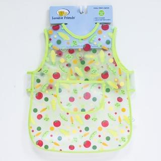 【美國 luvable friends】嬰幼兒雙面防水圍兜單入組_繽紛蔬果(LF01015-1)