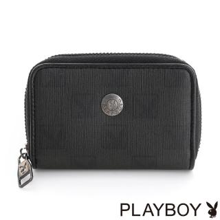 【PLAYBOY】零錢包 紳士棋盤兔系列(經典黑)