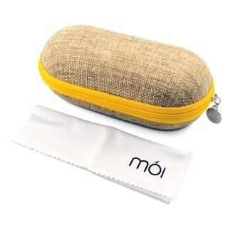 【moi】北歐設計棉麻多功能收納盒(moi6001 黃)