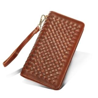 【米蘭精品】手拿包真皮包包(復古英倫手工編織男皮件情人節生日禮物2色73lu27)