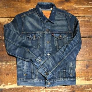 【LEVIS】牛仔外套 男裝 / Type 3 修身版型 / 復古水紋 / 微破壞