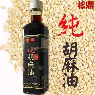 【松鼎】正宗北港100%純黑麻油(500ml/瓶)