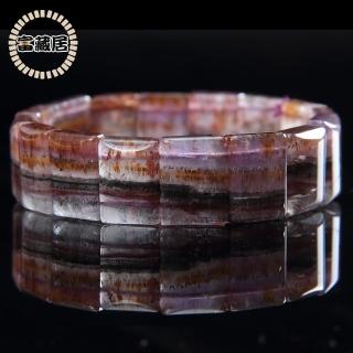 【富藏居】天然紫鈦晶極光現象通透晶體完美手排(57G)