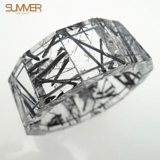 【SUMMER寶石】天然黑鈦手排《80-90g》(隨機出貨)