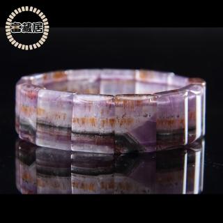 【富藏居】天然紫鈦晶極光現象通透晶體完美手排(61G)