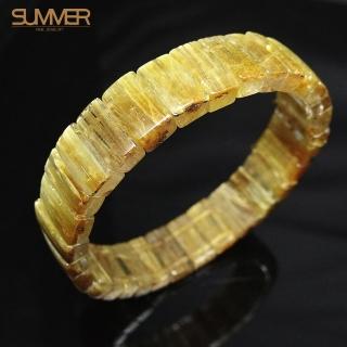 【SUMMER寶石】天然5A直絲鈦晶手排《30g以上》(隨機出貨)