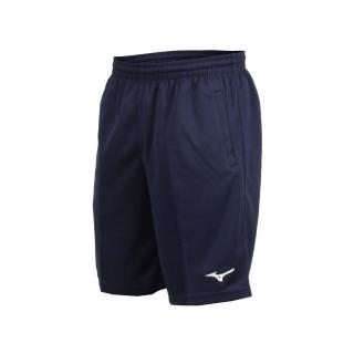 【MIZUNO 美津濃】男針織短褲-路跑 慢跑 健身 訓練 五分褲 美津濃 丈青白(32TB8A0314)